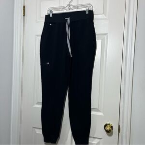 Figs Black High Waisted Zamora Joggers